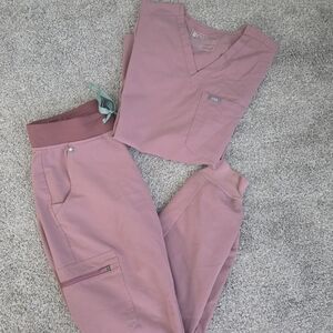 Figs Mineral Mauve Pink Scrubs Zamora Caterina Joggers